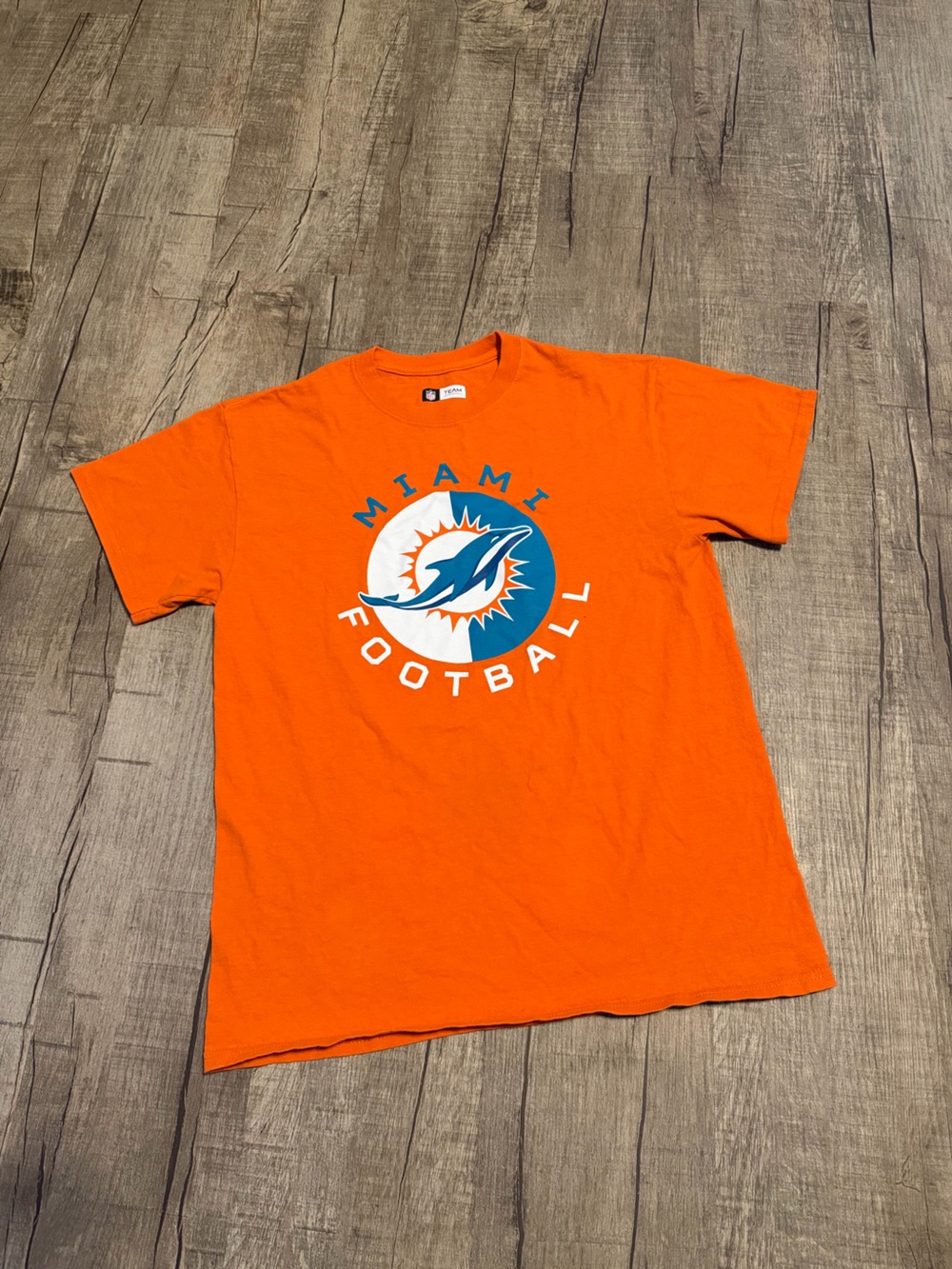 NFL Miami Dolphins Orange Short Sleeve Graphic Tee